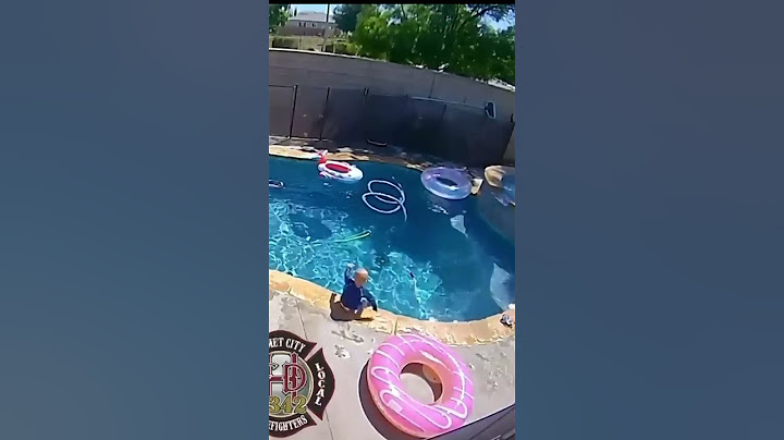 1-year-old saved from drowning in pool by dad