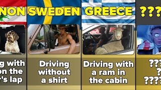 Never Do It On The Roads In These Countries  | Country comparison