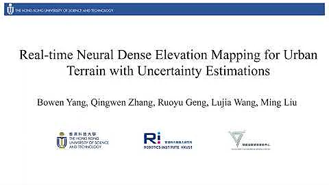 RAL 2023: Real-time Neural Dense Elevation Mapping for Urban Terrain with Uncertainty Estimations
