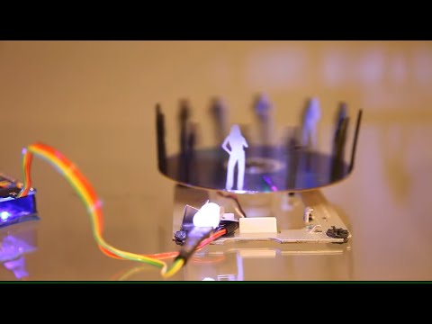 Stroboscope using Arduino and a spindle motor of a DVD drive