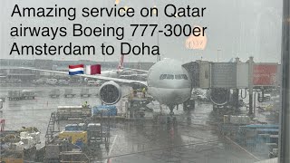 TRIP REPORT- Qatar Airways- Amsterdam to Doha- Boeing 777-300er-Economy