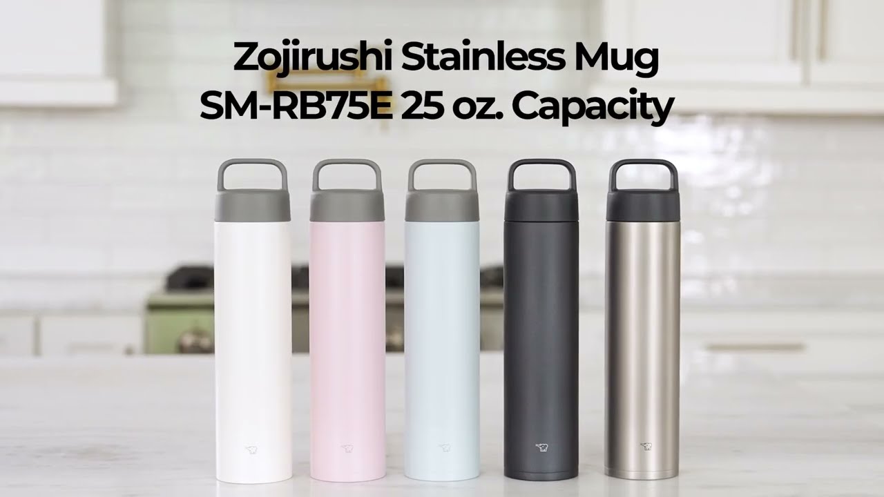 Zojirushi Stainless Mug SM-RB75E - YouTube