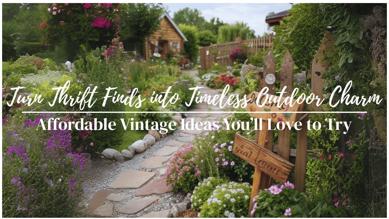 Thrifted & Transformed: Budget-Friendly Vintage Outdoor Decor