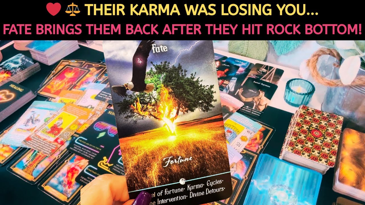 ❤️⚖️ Their Karma Was Losing You…Fate Brings Them Back after They Hit Rock Bottom! Love Tarot Reading