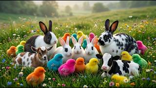 Catching Cute Baby Animals: Rainbow Chicks, Colorful Chickens, Ducks & Rabbits