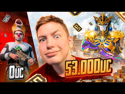 53 000 UC 🔥 ИСПОЛНИЛ МЕЧТУ ПОДПИСЧИКА, ИДЕАЛЬНАЯ ПРОКАЧКА АКАУНТА В PUBG Mobile - С ВЕБКОЙ | РЕАКЦИЯ