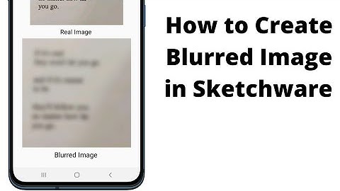 Create Blurred Image in Sketchware || How to Create Blurred Image in Sketchware ||