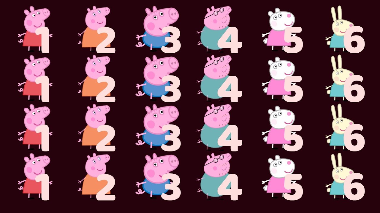 Цифры Peppa Pig + Алфавит ABC + Фонетическая песня для детей 3 | Учимся с Peppa Pig | Весёлое обу...