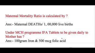 Revision of CHO  2021|  Midwifery & Gynecology  - CHN for Upcoming Exams & Community health Nursing screenshot 4