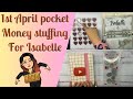Cash stuffing pocket money, Isabelle cash stuffing, saving challenges