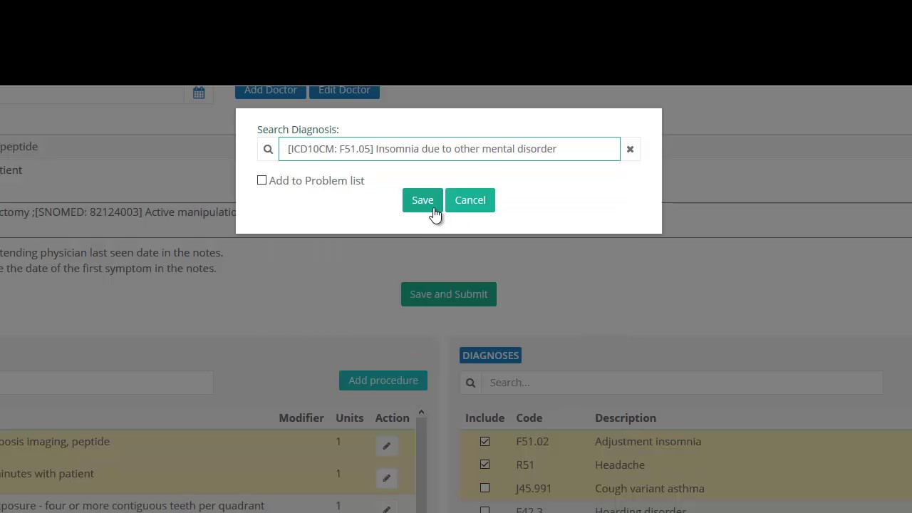 Electronic Superbill