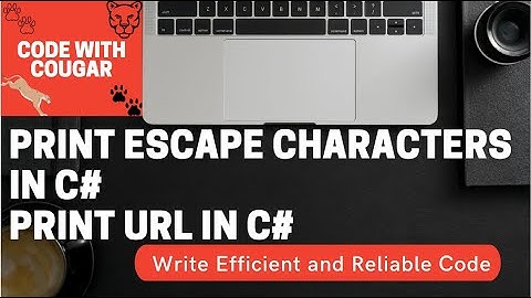 print escape characters print URL in C# | C# tutorials