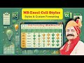 Cell Styles &amp; Custom Formatting in Ms-Excel | Step-by-Step Tutorial in Hindi