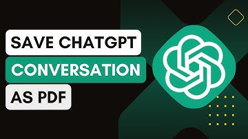 How To Save ChatGPT Conversation As A PDF File | Download Chat GPT Data As PDF !