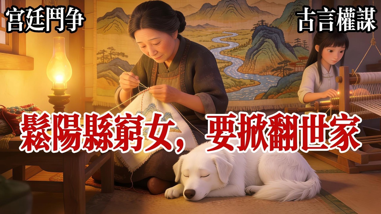 【痛並爽着的厚重爽文】我爹是松陽縣的小小縣丞，一年到頭吃不飽飯還要靠我娘捐繡品供起了整個家，好在，爹有糧餉，娘會刺繡，我能織布，家有白犬，日子逍遙