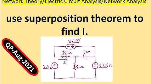 Finding current using Superposition theorem