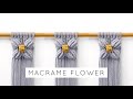 DIY: MACRAME FLOWER | MACRAME FLOWER PATTERN TUTORIAL