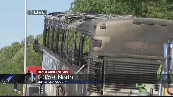 Bus catches fire on I20-59 Monday afternoon