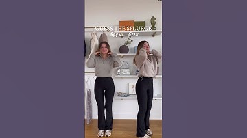 left or right jacket the splurge?! head to the LTK app ￼to see if you were right!