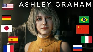 Ashley Graham voice in diferent languages Resident Evil 4 remake (Brasil included)