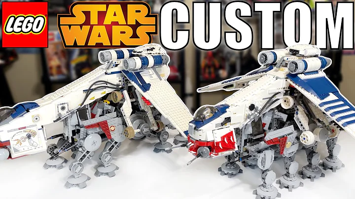 A Review of Custom LEGO Star Wars Republic Dropship with AT-OT