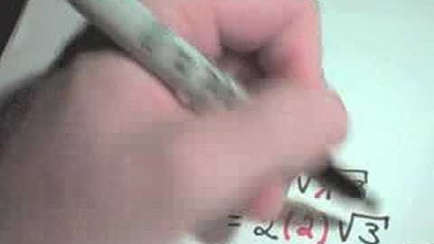 Simplifying Square Roots