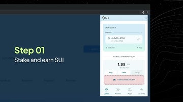 #SUI Staking Tutorial