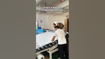 how is a mattress compressed into a box #mattress #factory #compressed