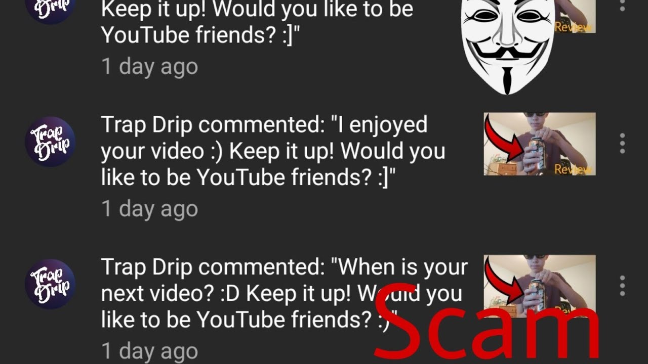Trap Drip Scam! Protect your account from these accounts! YouTube