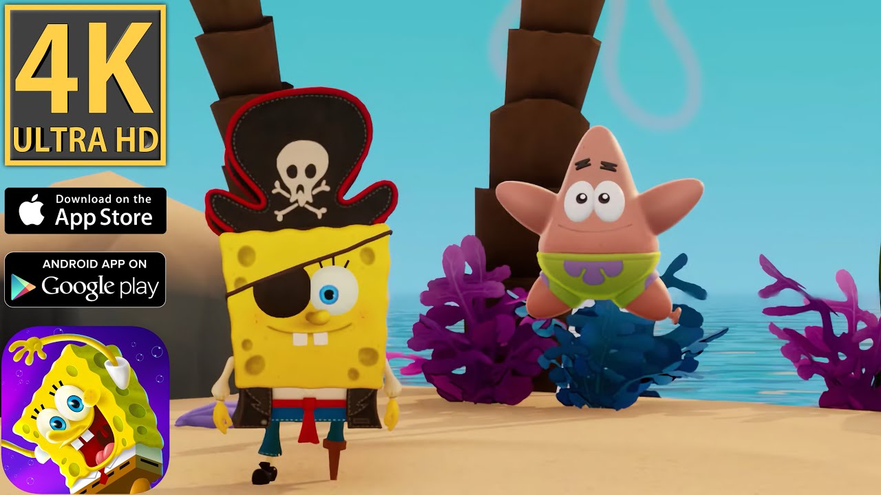 Pirate Goo Lagoon - SpongeBob - The Cosmic Shake - 4K iOS Android ...