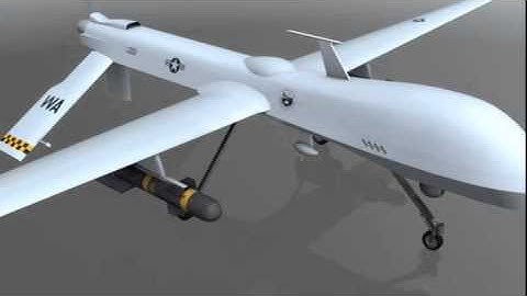 MQ1 Predator UAV Drone Aircraft 3D model from CGTrader.com