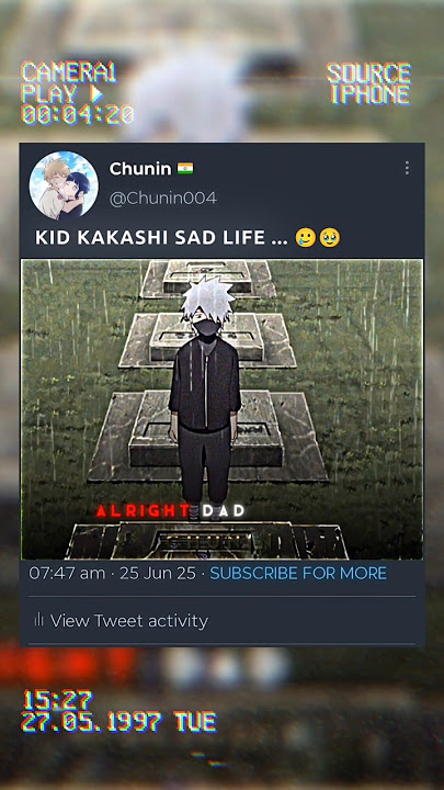 Kid Kakashi Sad Life 🥹💔 #shorts #naruto