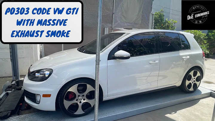 2013 VW GTI MK6 P0303 misfire with flashing check engine and EPC light with heavy smoking tailpipes.