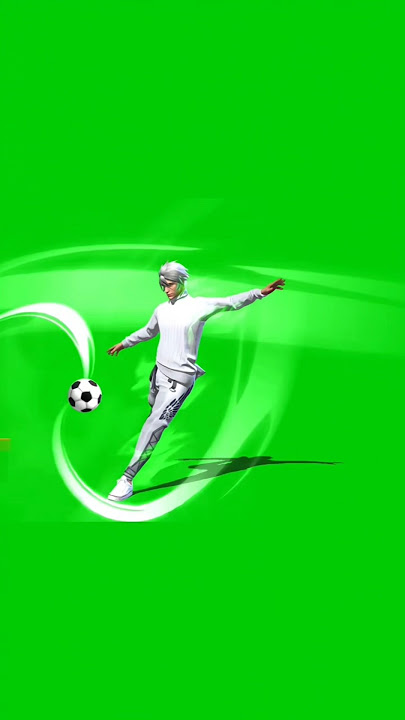 Free fire isagi's spatial awareness ⚽⚽ emote green screen video 🍀🍀 all emote [NON COPYRIGHT] #shorts