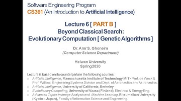 Intro. to Artificial Intelligence (6 | PART B: Genetic Algorithms–Beyond Classical Search) in Arabic