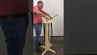 ¡Maximiza tu espacio! Tendero de madera plegable DIY 🛠️ #woodworking #carpintero #diy