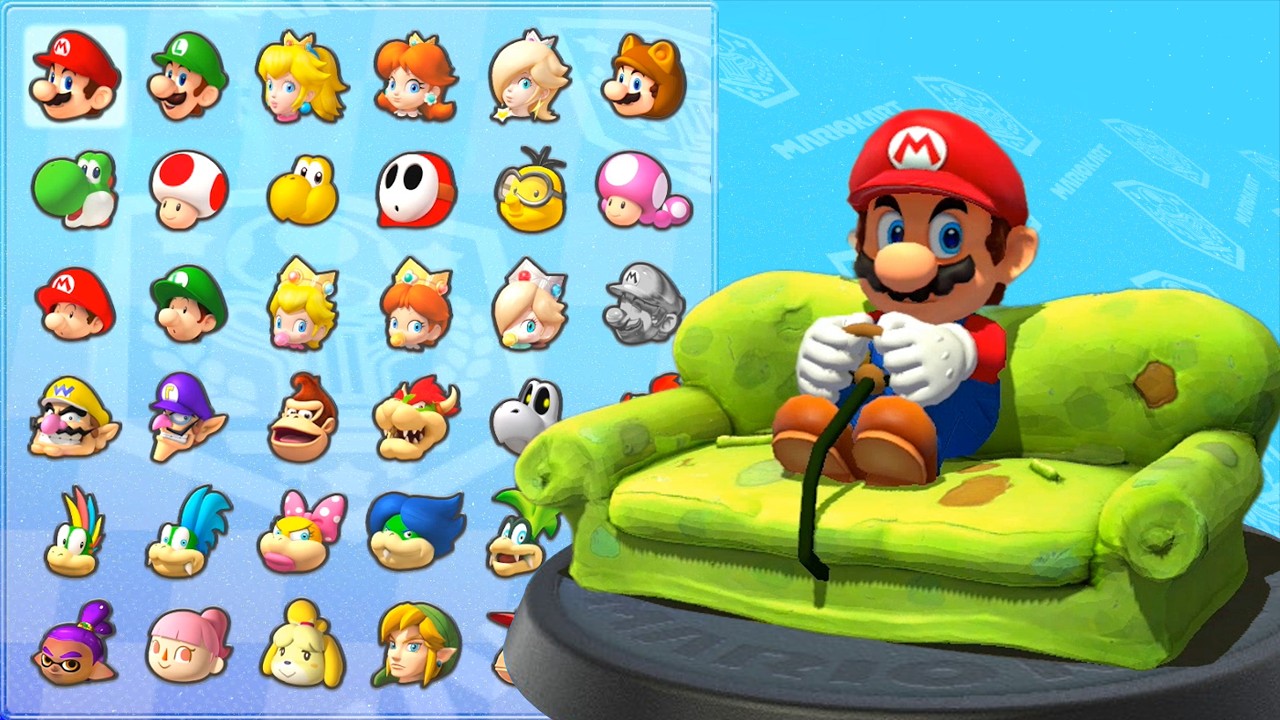 マリオカート8デラックス】マリオがソファーで爆走でNintendo Switch