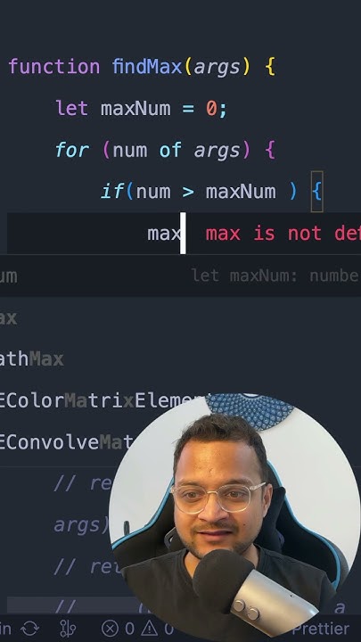 Find max number in JavaScript Array - YouTube