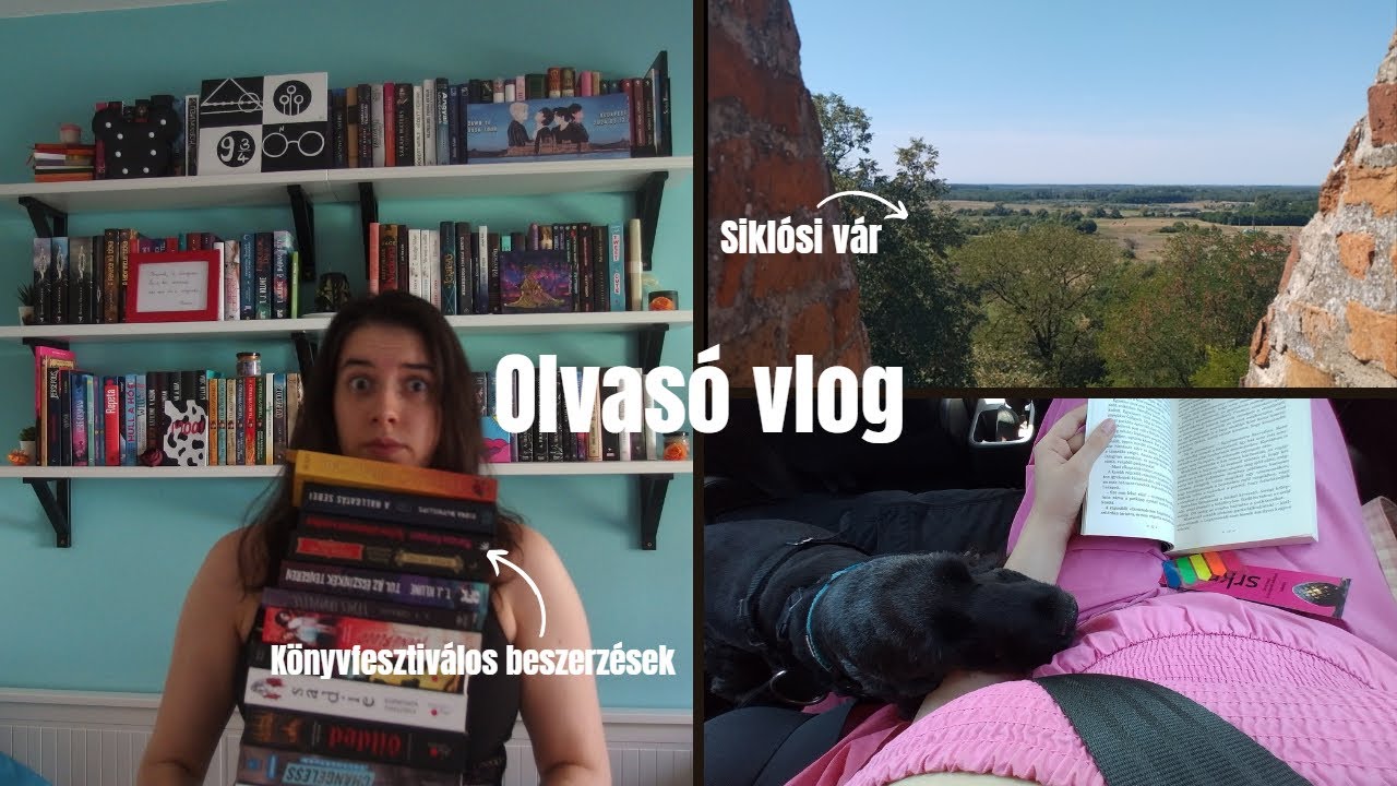 Olvasó vlog: Könyvfesztiválos beszerzések olvasása, siklósi vár, Pécs | 2025
