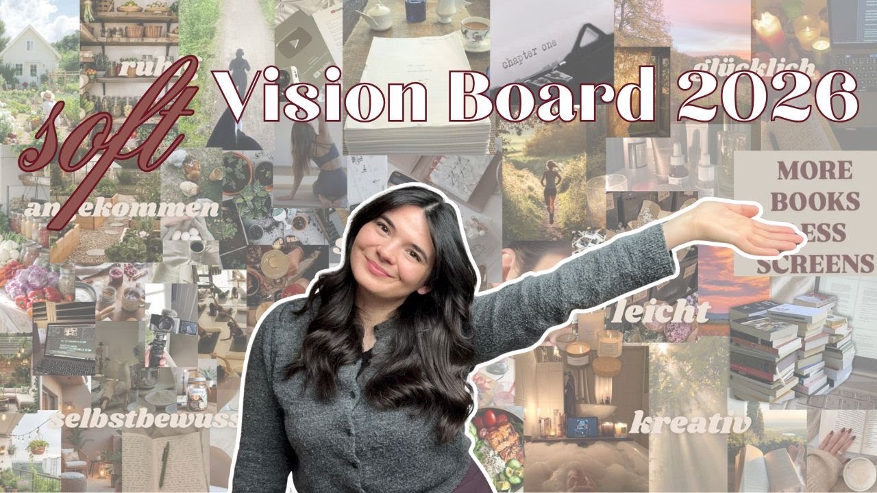 Mein Vision Board 2026 | große & kleine Ziele, sanfte Ausrichtung ✨💖