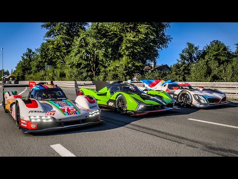 Forza Motorsport Drag race: Porsche 963 Hybrid vs Lamborghini SC63