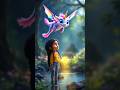 The Magical Unicorn Dragon and the Brave Little Girl | Kids Fantasy Story | #shorts #story #shots