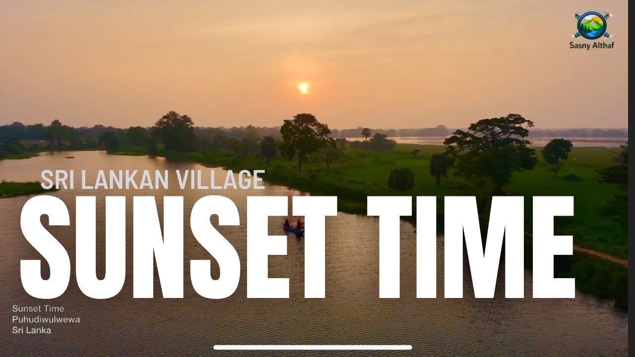 Magical Sunset Over a Peaceful Village Pond | Sri Lanka Rural Nature 4K