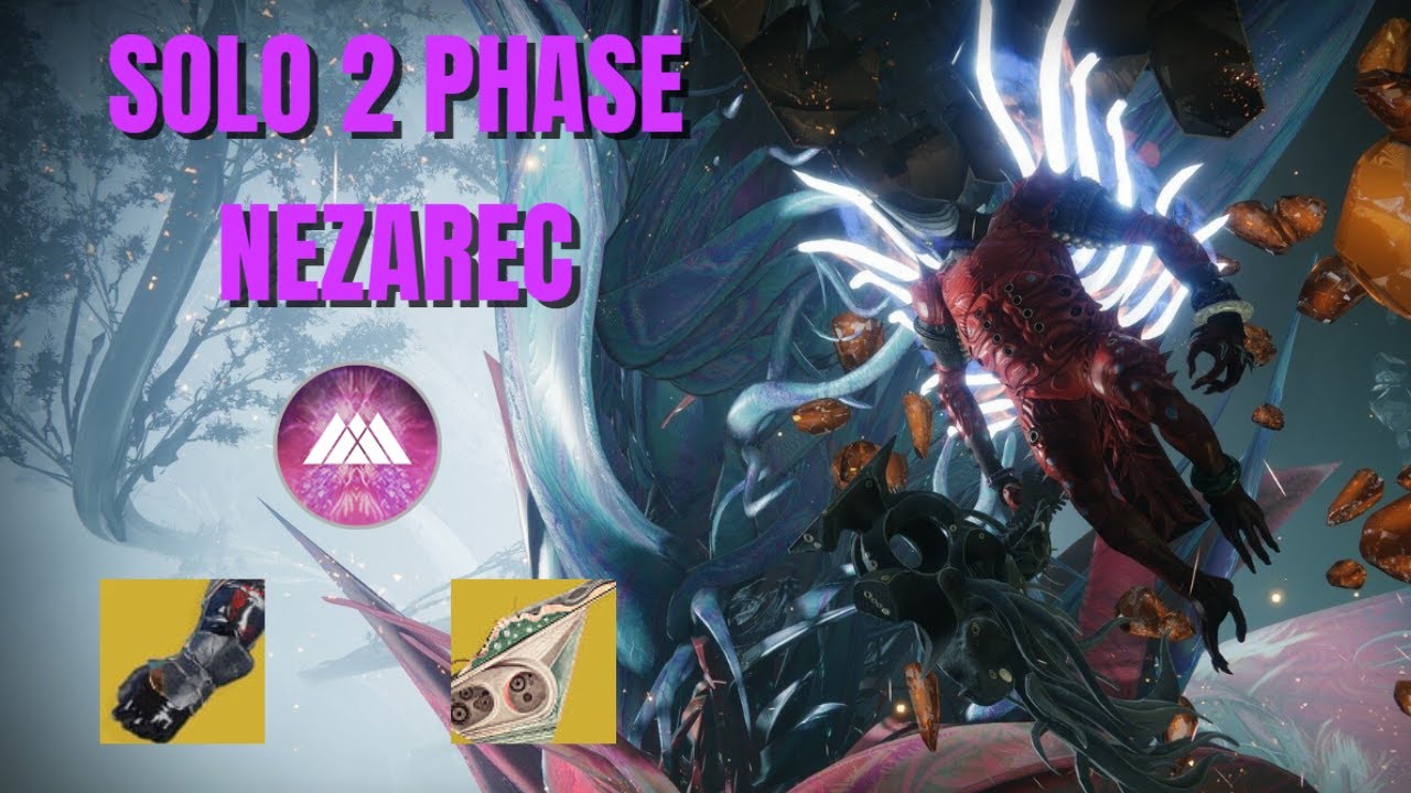 Solo 2 Phase Nezarec on Warlock | Root of Nightmares - Ash & Iron