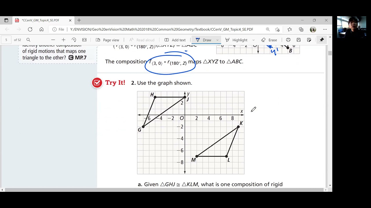 EnVision Geometry 4-1: Congruence - YouTube
