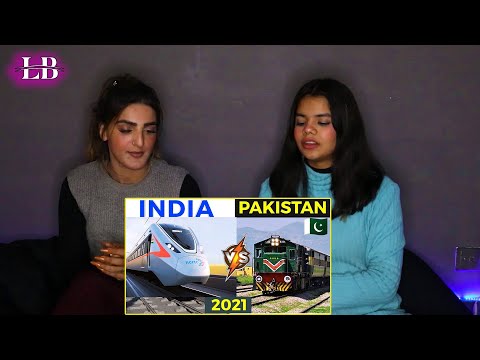 INDIA VS PAKISTAN | Railway comparison | 2022 | Pakistani Girls Reaction