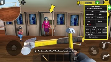 Scary Teacher 3D (Mod menu) | Instructions for using the troll menu mod Miss T | gameplay part 1924