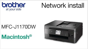 Install MFCJ1170DW on a wired network - Macintosh