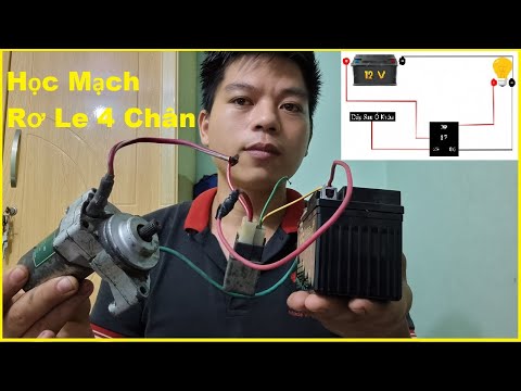 Video Học Điện Đèn Và Đi Rơ Le 4 chân Học sửa xe máy - youtube