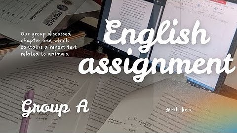 English video assignment covering chapter 1, units 1, 2, 3